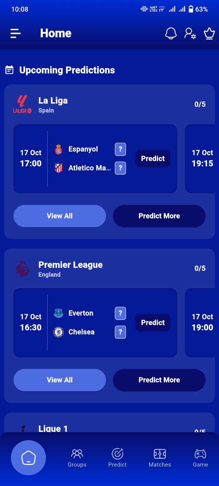 PreSport stats screen